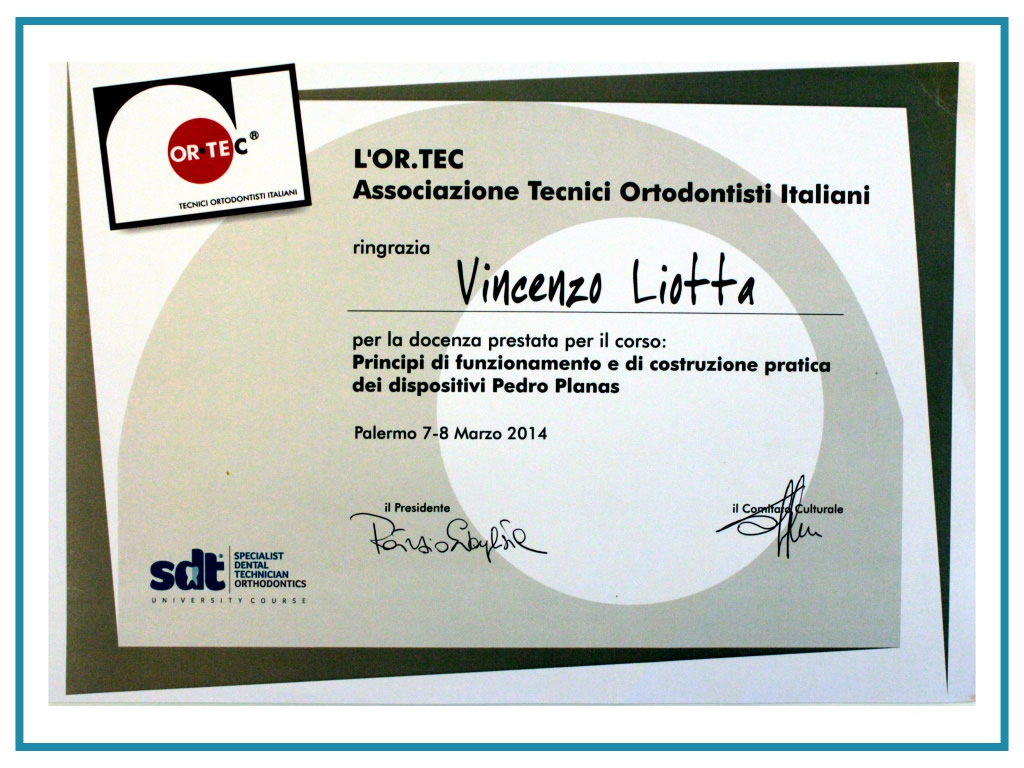 Attestato di docenza